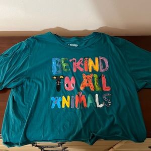 Free people x I Scream Color for Midnight Rider graphic crop tee